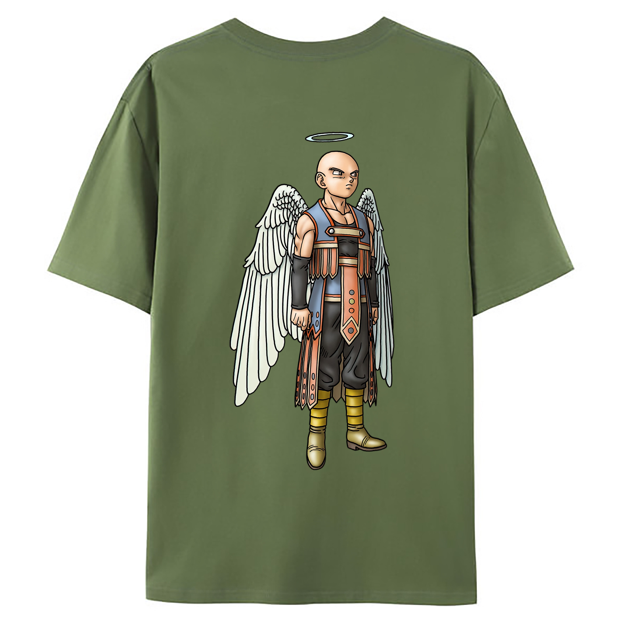 （画像用） ドラゴンクエスト Doragon Kuesuto Dragon Quest 綿100％ メンズ半袖Tシャツ（バックプリント） 通気性